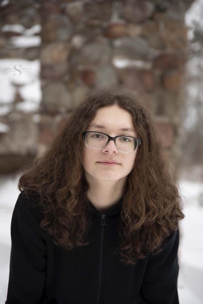 A close up of a senior portrait with Simply Shelayna Photography in Syracuse NY.